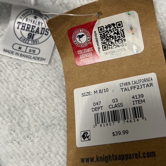 NWT - Knights Apparel - USC Trojans Women’s Cropped Hoodie - Picture 6 of 6